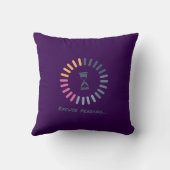 受信トレイを無視、ストレスを最小化 クッション (裏面)