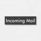 受信メールの黒い名前プレート サインプレート (正面)