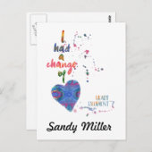 受信者の変更を受けました ポストカード (正面/裏面)