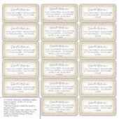 受信者カスタマイズ名住所 シールシール シール (正面)