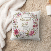 受信賛美より与えも多い クッション (ブランケット)