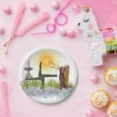 受入れサンイ賛美ンボルクウィッカ信者ホリデイ ペーパープレート (パーティー)