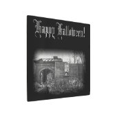 受入れ墓の遺跡ハッピーハローウィンメタルプリント メタルプリント (アングル)
