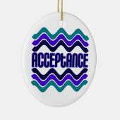受入れ引用文（ブルーグリーンパープルグラフィック） セラミックオーナメント (右)