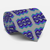 受入れ引用文(ブルーグリーンパープルグラフィック) ネクタイ (ロール)