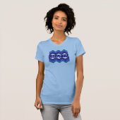 受入れ引用文(ブルーグリーンパープルグラフィック) Tシャツ (正面フル)