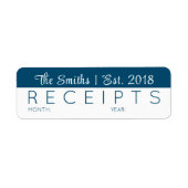 受入パーソナライズされた団体や組織ラベル ラベル (正面)