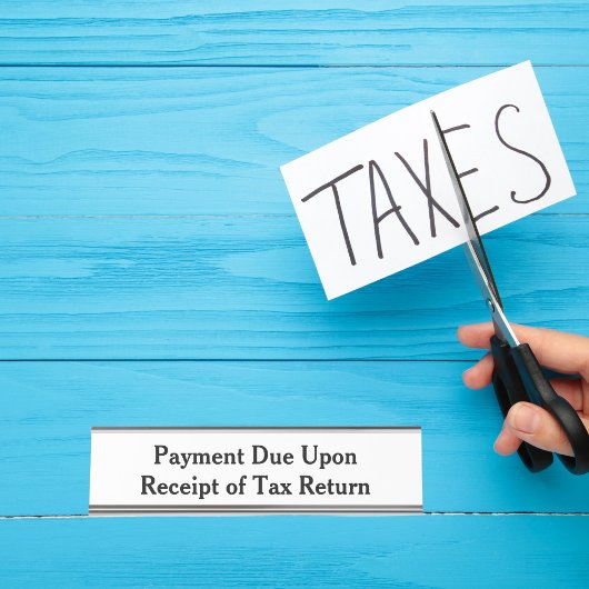 受入時支払税申告書白 デスクネームプレート