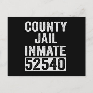 受刑者52540 面白いハロウィン 刑務所 ポストカード