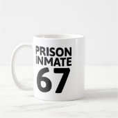 受刑者67ハロウィンメメコスチューム刑務所囚人 コーヒーマグカップ (左)