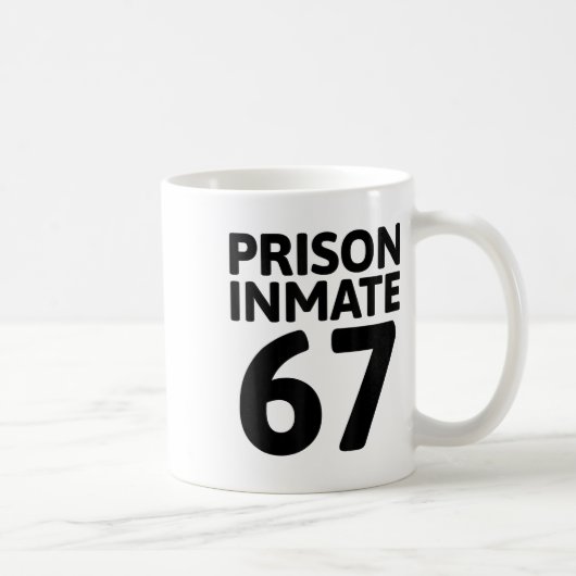 受刑者67ハロウィンメメコスチューム刑務所囚人 コーヒーマグカップ (右)