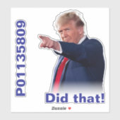 受刑者P01135809と「やったぞ！」ステッカー シール (シート)