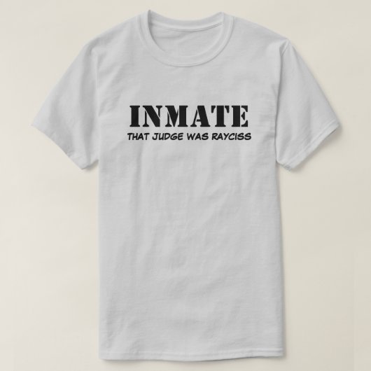 受刑者Tシャツ Tシャツ (デザイン正面)