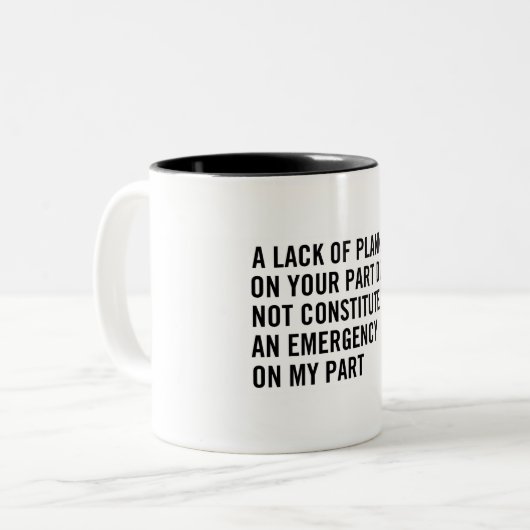 受動の積極的な計画のマグ ツートーンマグカップ (正面左)