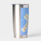 受動式踏切クロスバック 保温保冷タンブラー (右面)