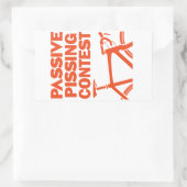 受動的な入水競争 長方形シール (バッグ)