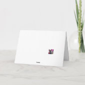 受動的な積極的なクリスマス前の挨拶 カード (裏面)