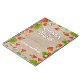 受取人の名前が付いたキッチンノート ノートブック (左側)