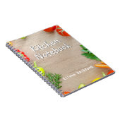 受取人の名前が付いたキッチンノート ノートブック (右側)