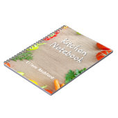 受取人の名前が付いたキッチンノート ノートブック (左側)