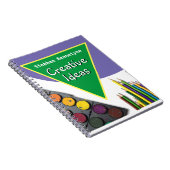 受取人の名前付きクリエイティブノート ノートブック (右側)