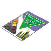 受取人の名前付きクリエイティブノート ノートブック (左側)