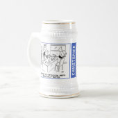 受取人名入り楽しいドクター・ガガートン2種 ビールジョッキ (正面左)