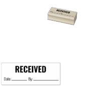 受取日事業別文字テンプレート ラバースタンプ (押印)