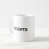 受取証書 コーヒーマグカップ (正面左)