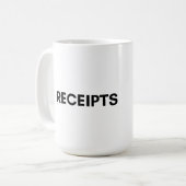 受取証書 コーヒーマグカップ (正面左)