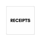 受取証書 ラバースタンプ (インプリント)