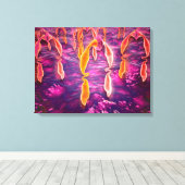 受容体に結合するリガンドの顕微鏡的見解 キャンバスプリント (インサイチュ (ウッドフロア))