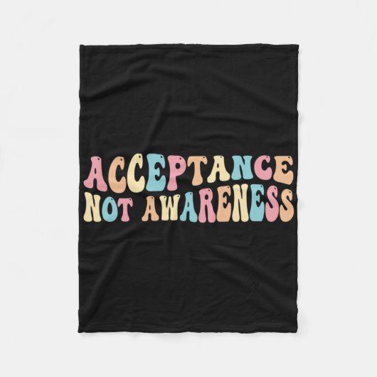 受容性神経多様性自閉症神経発散性 フリースブランケット (正面)