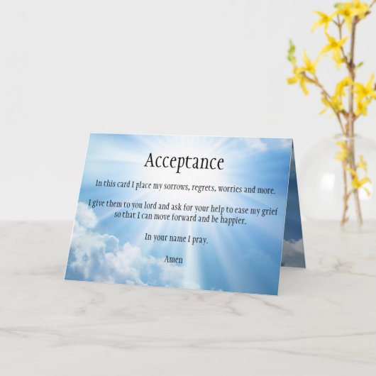 受理悲嘆の共感書 カード (黄色い花)