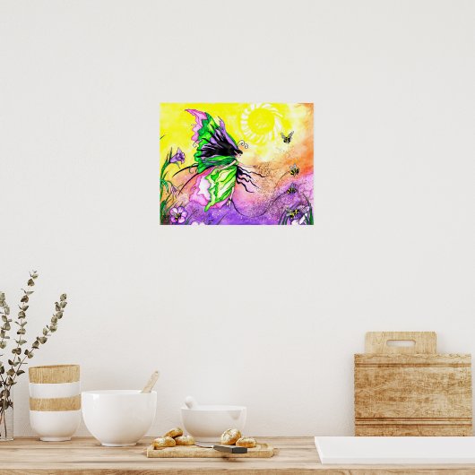 受粉の隆起 ポスター (キッチン)