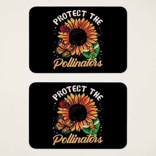 受粉保護者の蜂は可愛い日暮れ (正面&裏面)