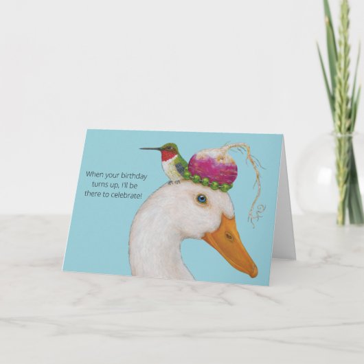 受粉者と庭師の誕生日カード 招待状 (正面)