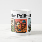 受粉者にとって ジャンボコーヒーマグカップ (正面)