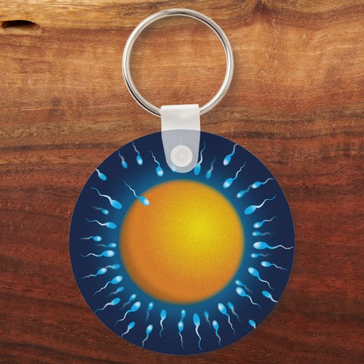 受精 キーホルダー (正面)