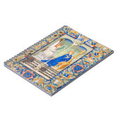 受胎告知の中世の照明写本 ノートブック (左側)