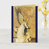 受胎告知の天使 , ゴールドイエロー , ブルーサファイア カード (黄色い花)