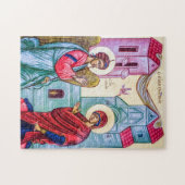 受胎告知の正教会のキリスト教のアイコン ジグソーパズル (横)