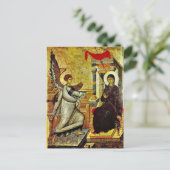 受胎告知の正教会のキリスト教のアイコン ポストカード (スタンド正面)