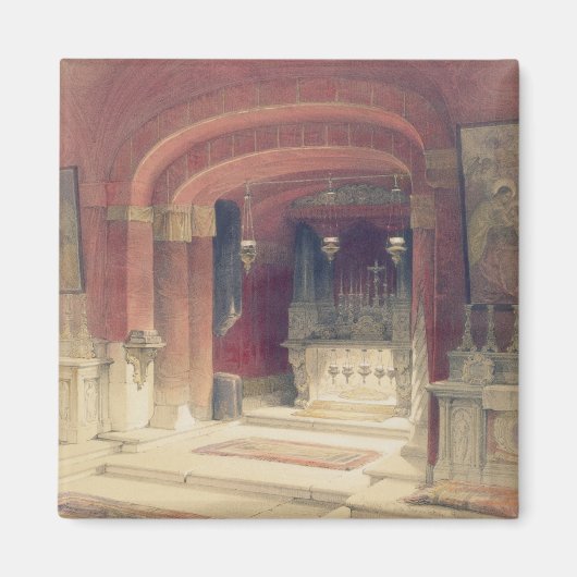 受胎告知の神社，ナザレ， 4月20日1 マグネット (正面)