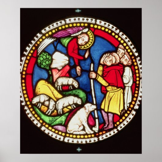 受胎告知を描いた窓 ポスター (正面)