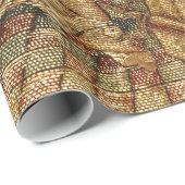 受胎告知アンティーク金ゴールドブルー刺繍 ラッピングペーパー (ロールコーナー)