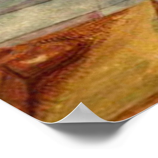 受胎告知エンジェルとメアリー中世の宗教美術 ポスター (角)