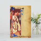 受胎告知エンジェルフィレンツェフローラパーチメント 便箋 (スタンド正面)