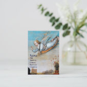 受胎告知エンジェルモノグラムパール紙 名刺 (スタンド正面)