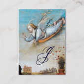 受胎告知エンジェルモノグラムパール紙 名刺 (裏面)